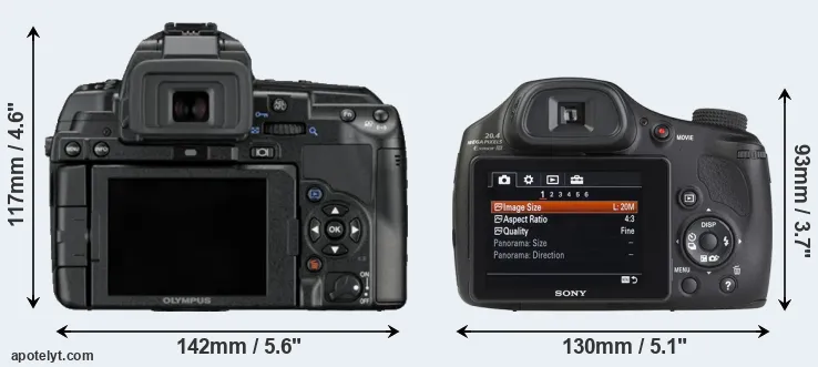 Comparison E-5 or HX350 rear
