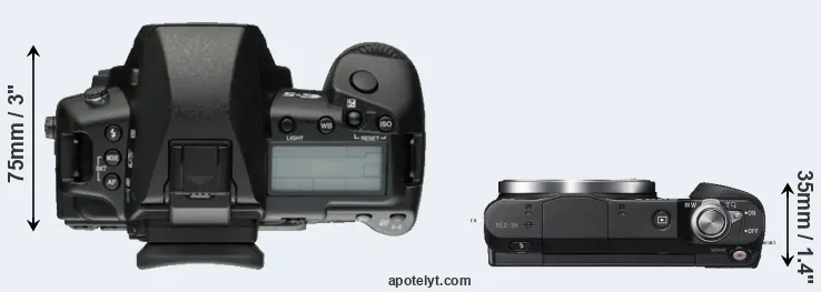 Compare E-5 versus NEX-3N top