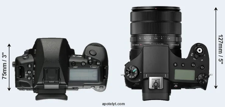 Compare E-5 versus RX10 III top