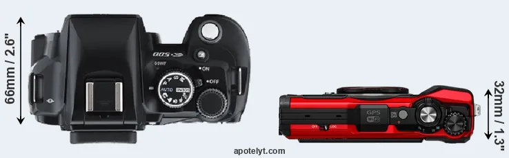 Compare E-500 versus TG-6 top