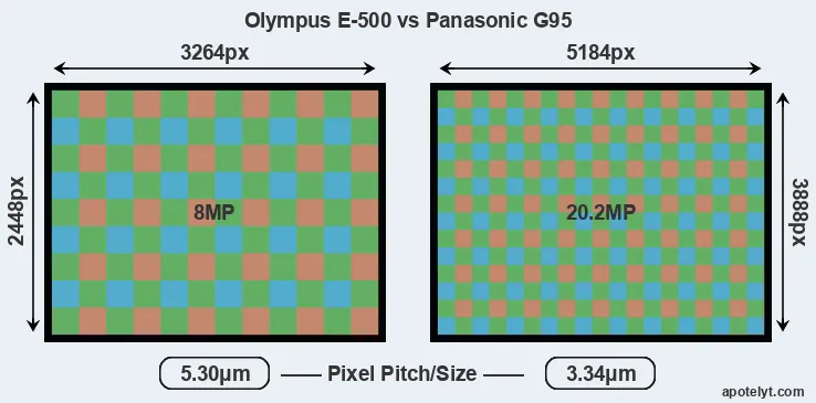 E-500 versus G95 MP