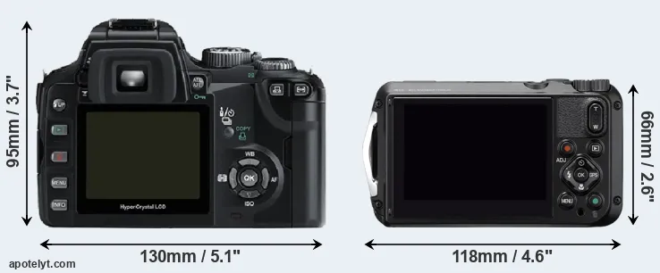 Comparison E-500 or WG-6 rear