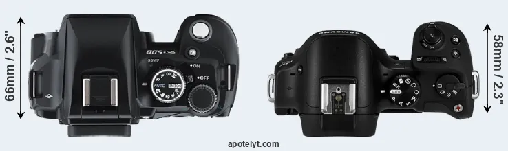 Compare E-500 versus NX30 top