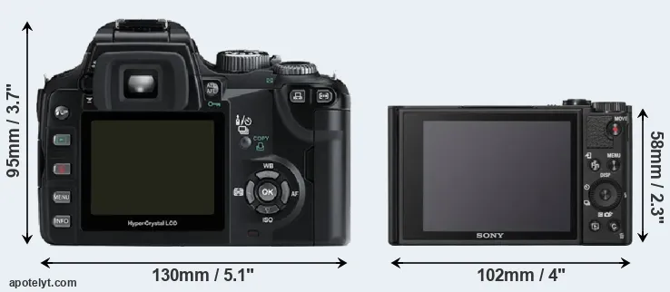 Comparison E-500 or WX800 rear