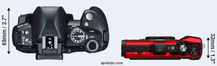 Compare E-510 versus TG-6 top