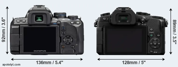 Comparison E-510 or G85 rear