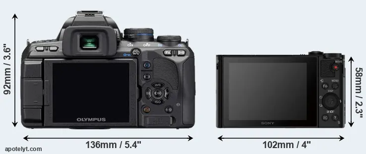 Comparison E-510 or HX80 rear