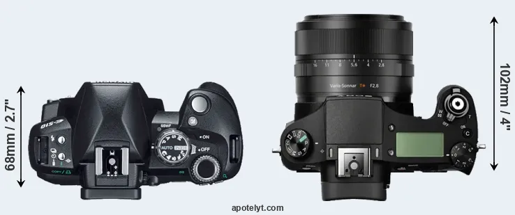 Compare E-510 versus RX10 top