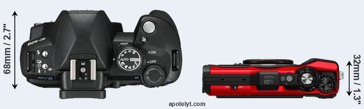 Compare E-520 versus TG-6 top