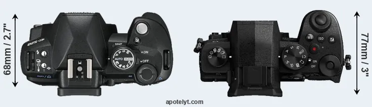 Compare E-520 versus G90 top