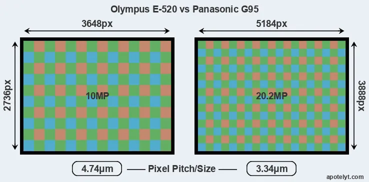 E-520 versus G95 MP