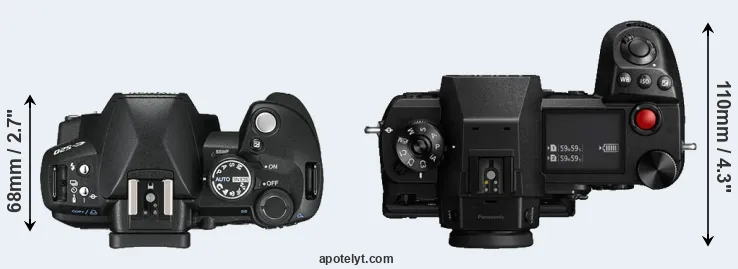 Compare E-520 versus S1H top