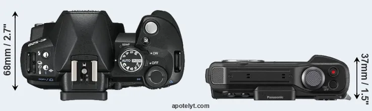 Compare E-520 versus TS7 top