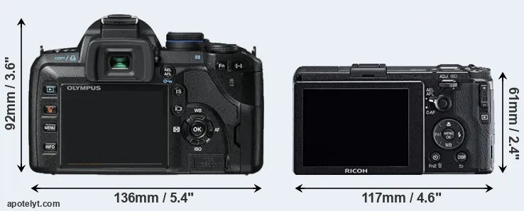 Comparison E-520 or GR rear