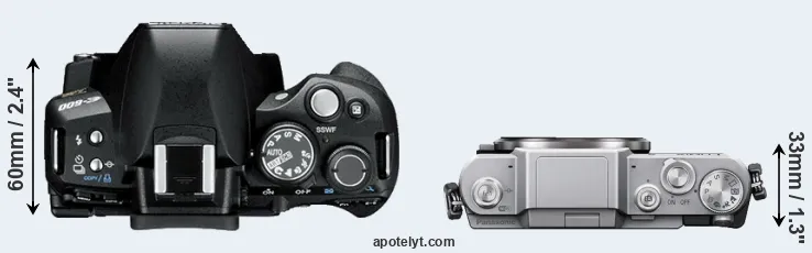 Compare E-600 versus GF7 top