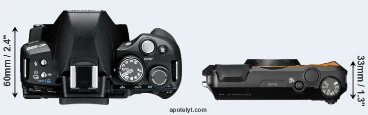 Compare E-600 versus WG-6 top