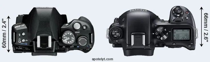 Compare E-600 versus NX1 top