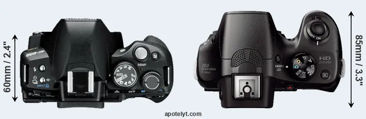 Compare E-600 versus A3000 top