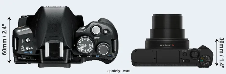 Compare E-600 versus HX80 top