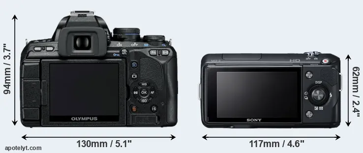 Comparison E-600 or NEX-3 rear