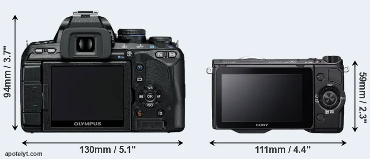 Comparison E-600 or NEX-5R rear