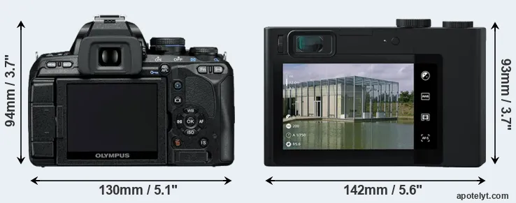 Comparison E-600 or ZX1 rear