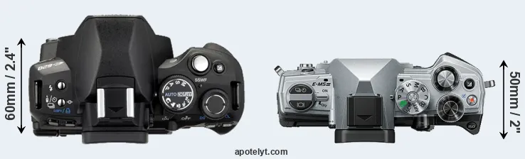 Compare E-620 versus E-M5 III top
