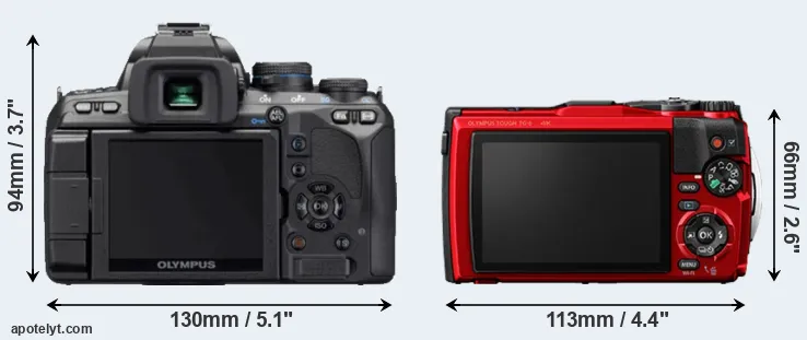 Comparison E-620 or TG-6 rear