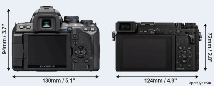 Comparison E-620 or GX9 rear