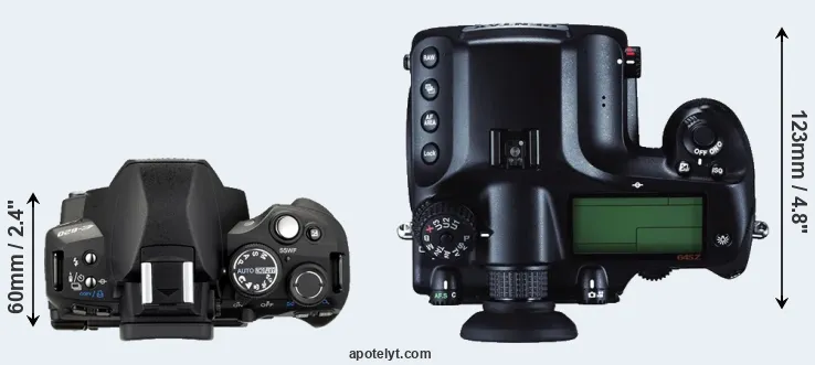 Compare E-620 versus 645Z top