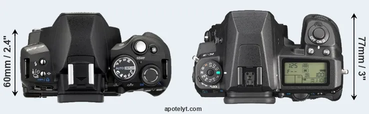 Compare E-620 versus K-3 top