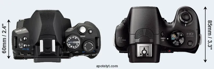 Compare E-620 versus A3000 top