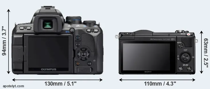 Comparison E-620 or A5000 rear