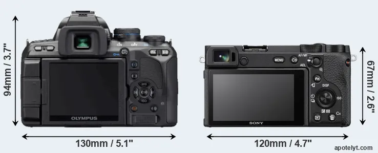 Comparison E-620 or A6600 rear