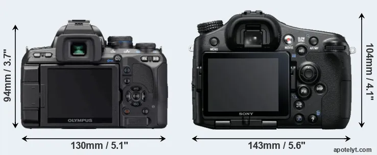 Comparison E-620 or A77 rear