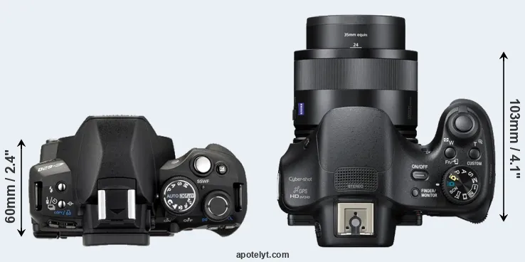 Compare E-620 versus HX400V top