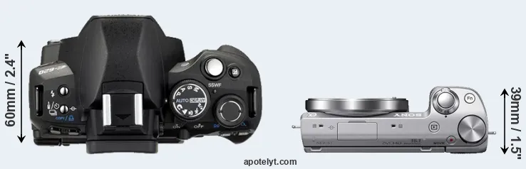 Compare E-620 versus NEX-5T top