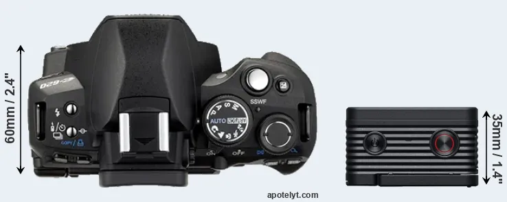 Compare E-620 versus RX0 II top