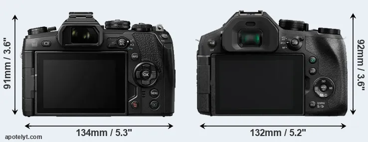 Comparison E-M1 II or FZ300 rear