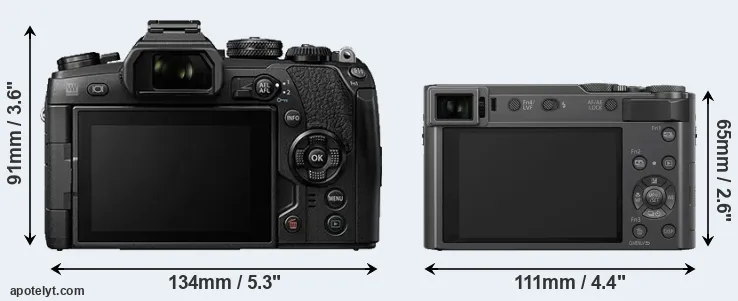 Comparison E-M1 II or ZS200 rear