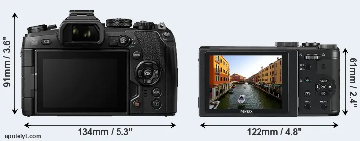 Comparison E-M1 II or MX-1 rear