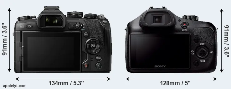 Comparison E-M1 II or A3000 rear