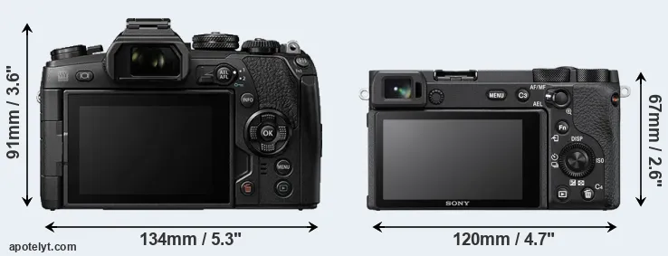Comparison E-M1 II or A6600 rear