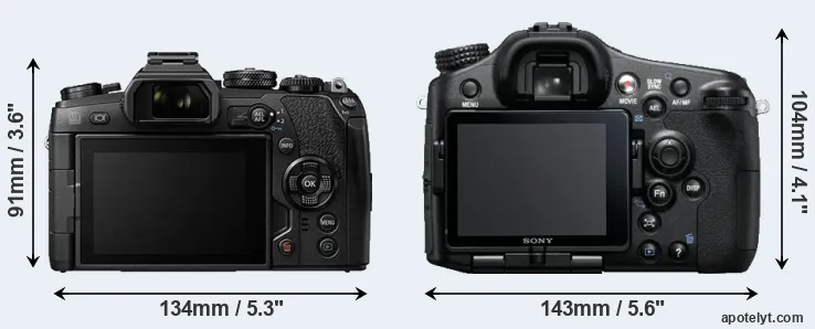 Comparison E-M1 II or A77 rear