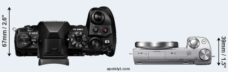 Compare E-M1 II versus NEX-5T top