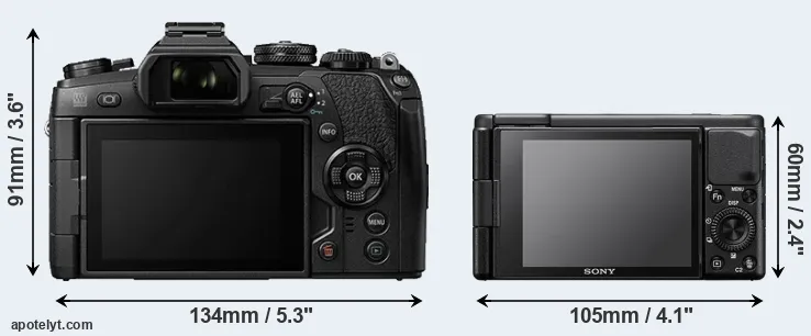 Comparison E-M1 II or ZV-1 rear