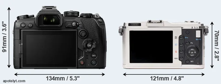 Comparison E-M1 III or E-P1 rear