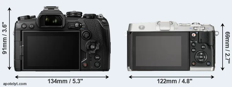 Comparison E-M1 III or E-P5 rear