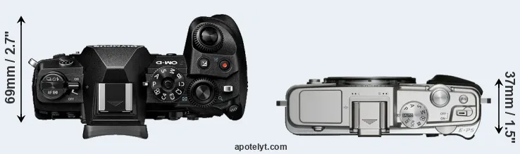 Compare E-M1 III versus E-P5 top