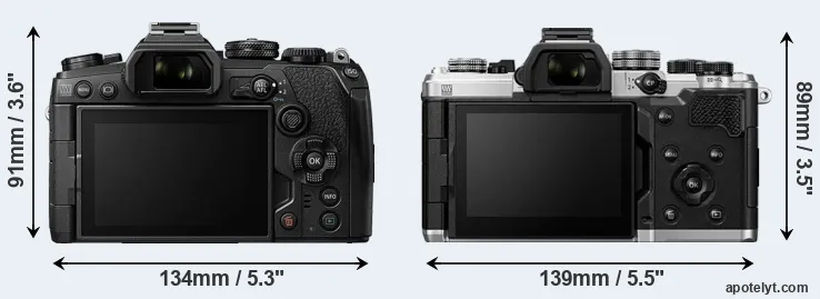 Comparison E-M1 III or OM-3 rear